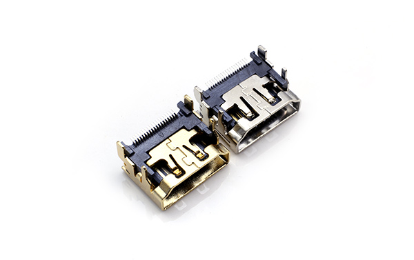 105010142-HDMIC A TYPE 19P  SMT型(铜壳)
